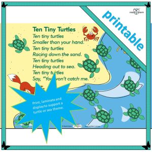 Ten Tiny Turtles – a poem – readilearn